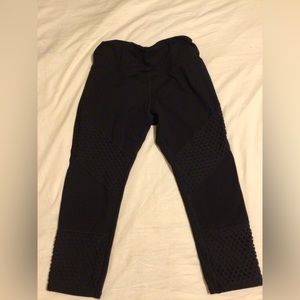 Lorna Jane Sheer Panel Cropped Leggings
